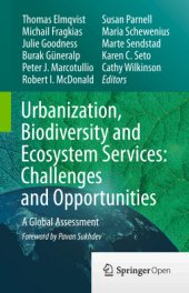 book Urbanization, Biodiversity and Ecosystem Services: Challenges and Opportunities