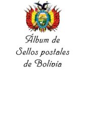 book Album de Sellos Postales de Bolivia (1859-2009)