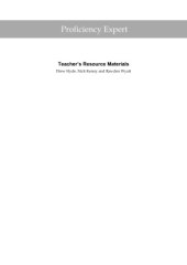 book Proficiency Expert - Teachers Resource Materials