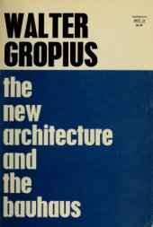 book The New Architecture and the Bauhaus