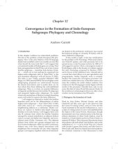 book Convergence in the Formation of Indo‑European Subgroups: Phylogeny and Chronology