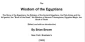 book The Wisdom of the Egyptians