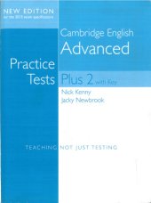 book Cambridge English Advanced Practice Tests Plus 2 with Key