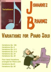 book Complete Variations for Piano Solo + 4 Hand variations, arranged for piano solo