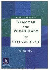 book Grammar and Vocabulary for First Certificate