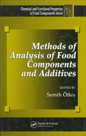 book Methods of Analysis of Food Components and Additives