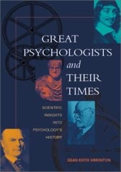 book Great Psychologists and Their Times: Scientific Insights into Psychology's..