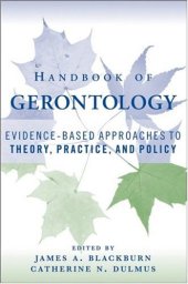 book Handbook of Gerontology: Evidence-Based Approaches to Theory, Practice,..