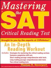 book Mastering the SAT Critical Reading Test