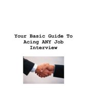 book Your Basic Guide To Acing ANY Job Interview