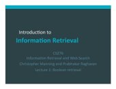 book Слайды - Булев поиск к главе 1 учебника  Introduction to Information Retrieval - Введение в информационный поиск