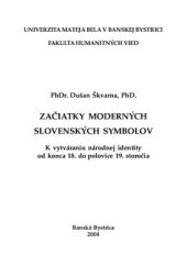 book Zaciatky modernych slovenskych symbolov