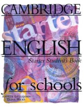 book Cambridge English for Schools. Starter. Student's Book