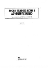 book Adventure in Rio (Focus Reading, level 1)