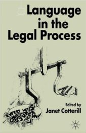 book Language in the Legal Process