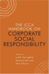 book The ICCA Handbook of Corporate Social Responsibility