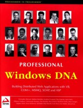 book Professional Windows DNA: Building Distributed Web Applications with VB,..