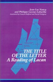 book The Title of the Letter: A Reading of Lacan