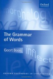 book The grammar of words: an introduction to linguistic morphology