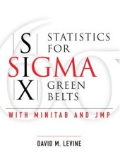 book Statistics for Six Sigma Green Belts with Minitab and JMP