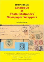 book Catalogue of Postal Stationery Newspaper Wrappers