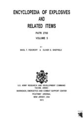 book Encyclopedia of explosives and related items, vol. V, Basil T. Fedoroff et al. / Энциклопедия взрывчатых веществ, т. V