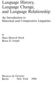 book Language History, Language Change, and Language Relationship: An Introduction to Historical and Comparative Linguistics