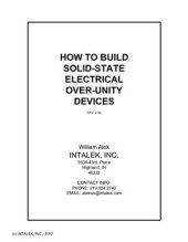 book Как построить электрическое устройство свободной энергии