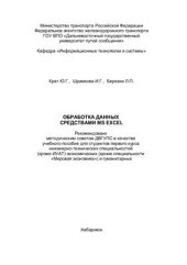 book Обработка данных средствами MS Excel