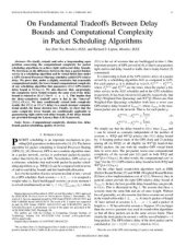 book On Fundamental Tradeoffs Between Delay Bounds and Computational Complexity in Packet Scheduling Algorithms