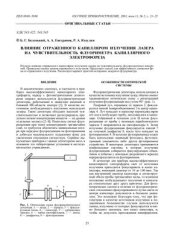 book Влияние отраженного капилляром излучения лазера на чувствительность флуориметра капиллярного электрофореза