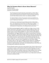 book What Do Students Need to Know About Rhetoric?