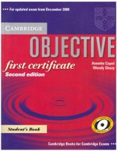 book Objective First Certificate Student's Book