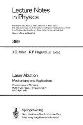 book Laser Ablation Mechanisms and Applications