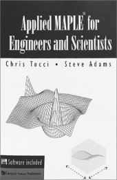 book Applied MAPLE for engineers and scientists