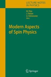 book Modern Aspects of Spin Physics