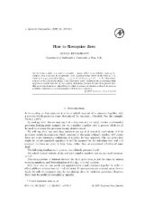 book How to recognize zero