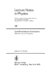 book One-Dimensional Conductors