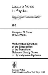 book Mathematical Structure of Singularities at Transitions Between Steady States in Hydrodynamic Systems