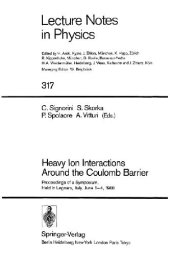 book Heavy Ion Interactions Around the Coulomb Barrier