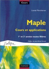 book Maple, cours et applications