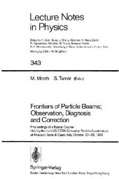 book Frontiers of Particle Beams: Observation, Diagnosis and Correction