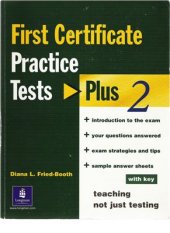 book First Certificate Practice Tests Plus 2 with Key