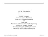 book Digital Arithmetic. Slides. Errata. Solutions