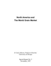 book Gale. North America And The World Grain Market