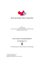 book Oil Security Reshapes China’s Foreign Policy