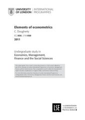 book Elements of econometrics