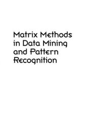 book Matrix Methods in Data Mining and Pattern Recognition