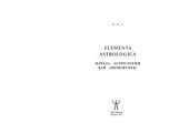 book Elementa Astrologica. Начала астрологии для почемучек