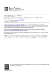 book The Field of Creole Language Studies